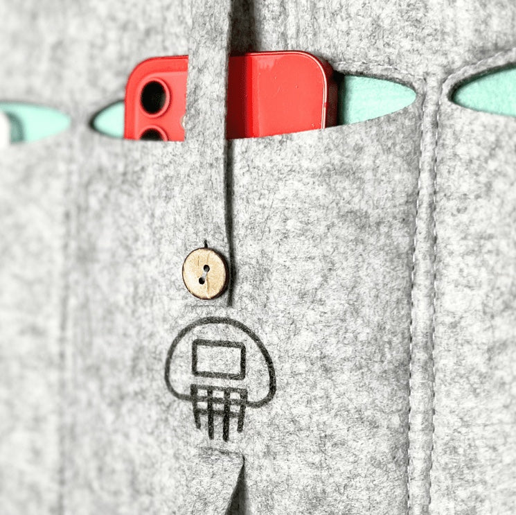 Bagby Phone organizer classroom teacher pocket detail.jpg__PID:8adcef87-e850-42ad-9c04-eef2efeb2395
