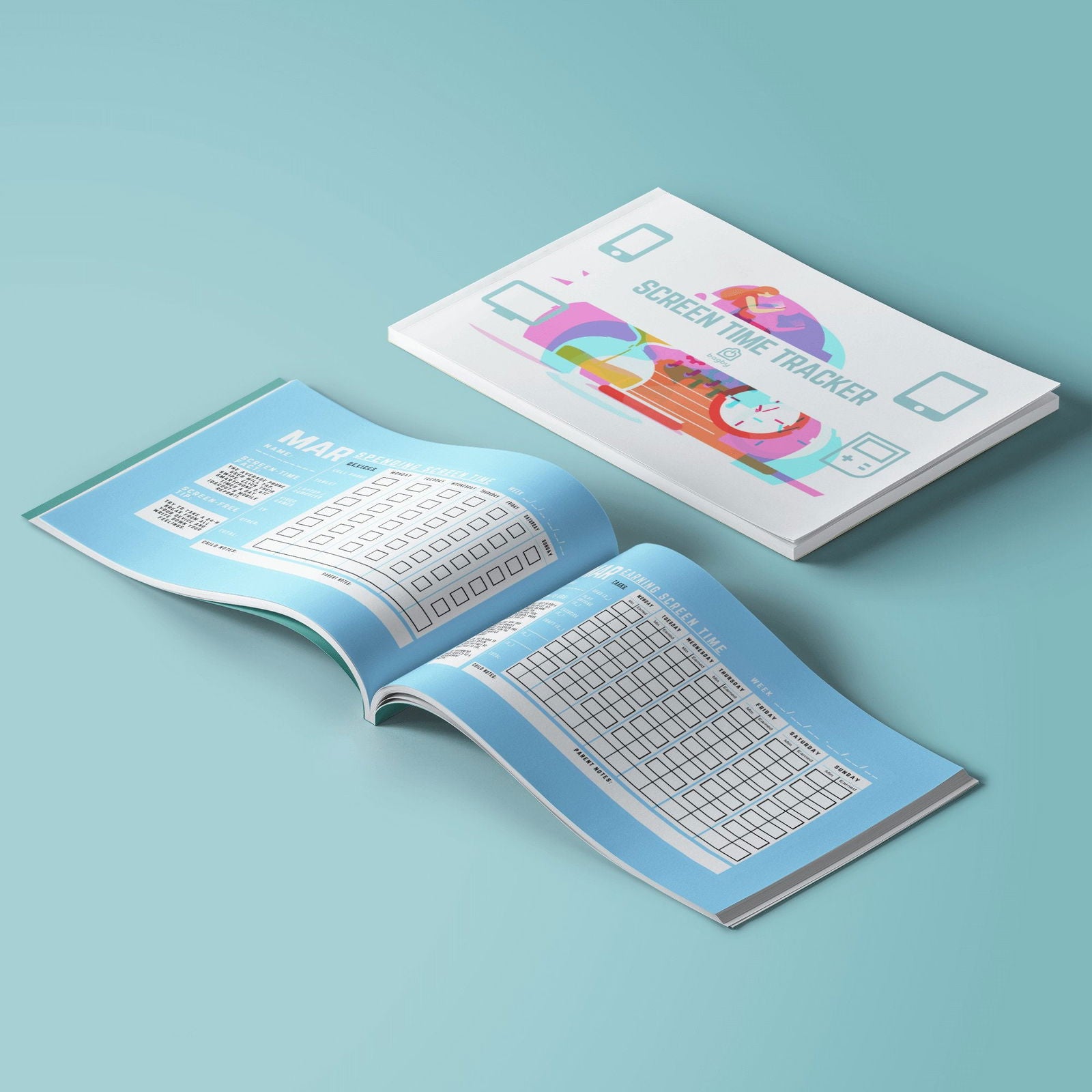 Printable Screen Time Tracker for Families - Bagby