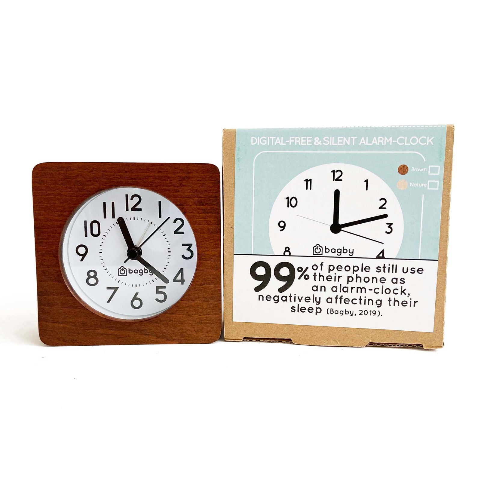 Bagby CLASSIC - Silent Alarm Clock - Bagby