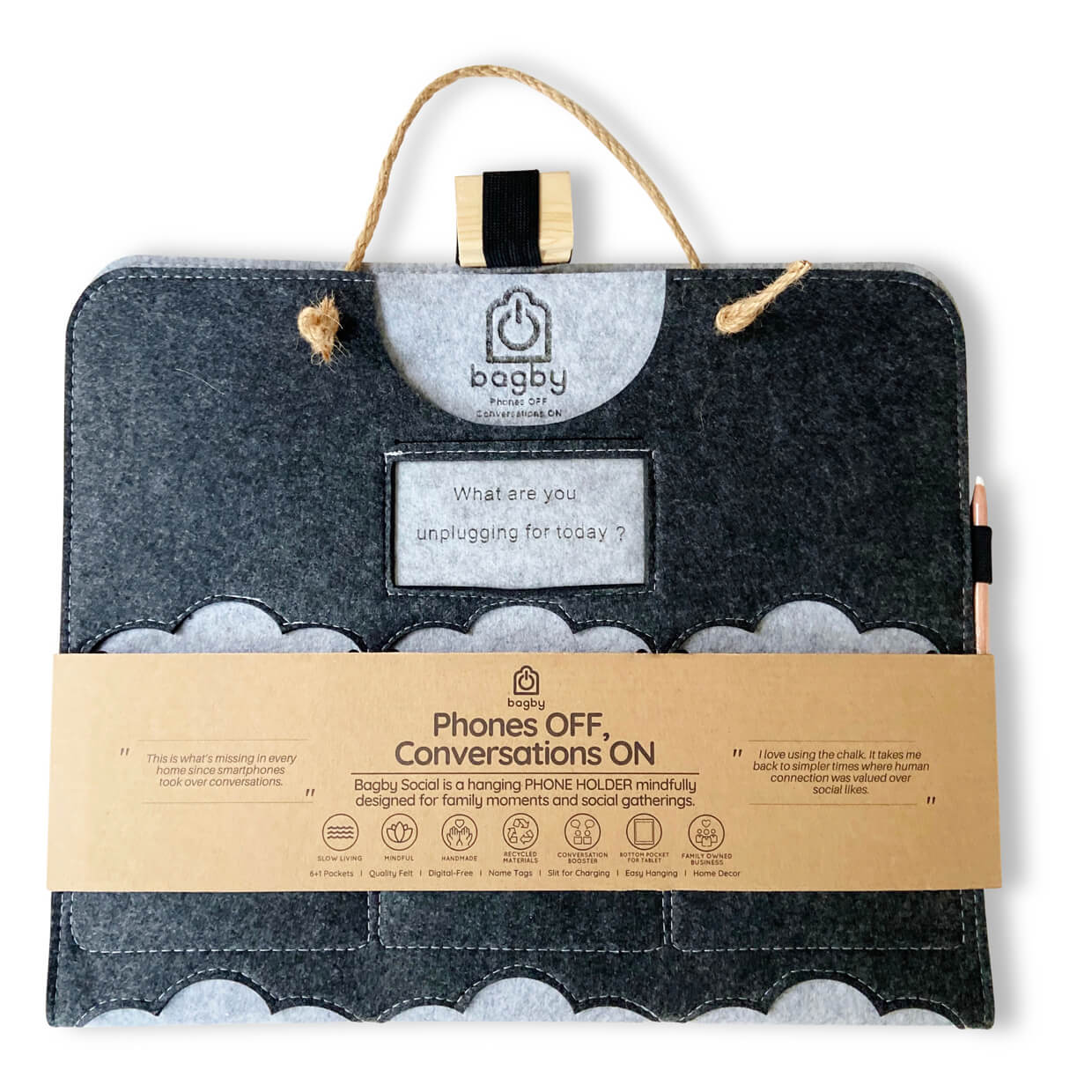 Bagby FAMILY - Phone Organizer 6+1 Pockets - Bagby