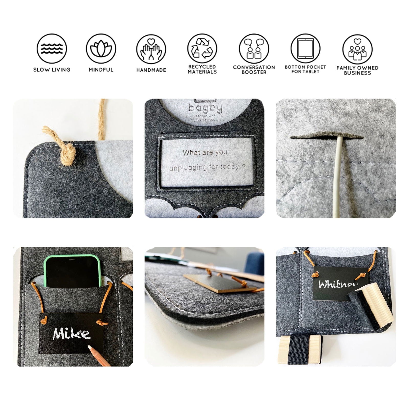 Bagby FAMILY - Phone Organizer 6+1 Pockets - Bagby