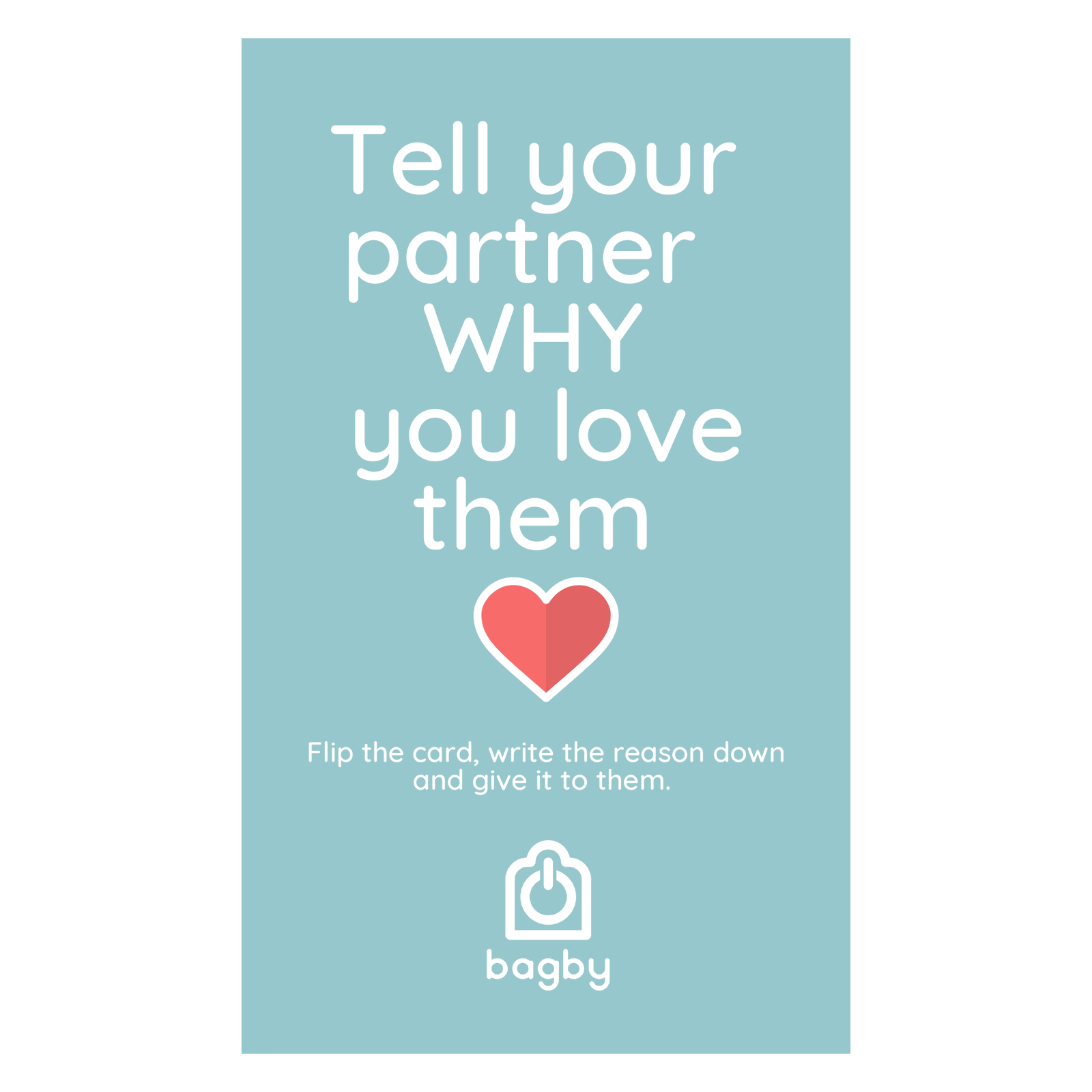 Bagby I LOVE YOU Cards - Bagby