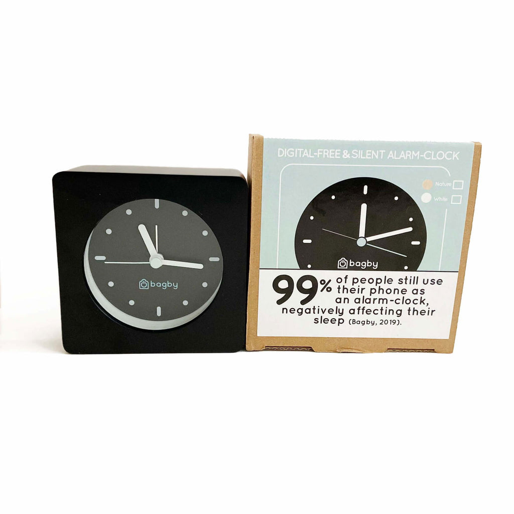Bagby MINIMALIST - Silent Alarm Clock - Bagby