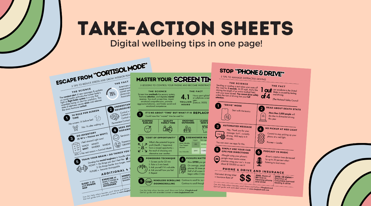 Digital Wellbeing FREE Cheat Sheets