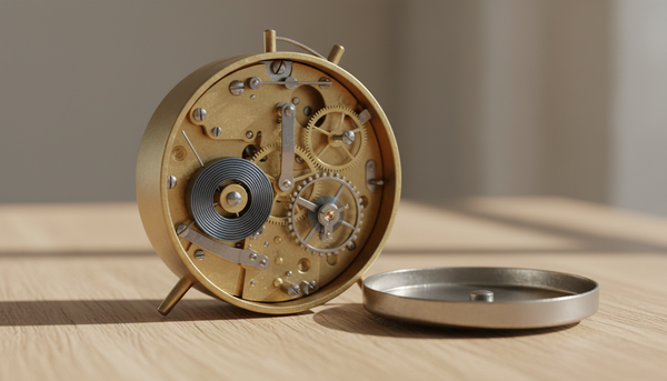 How does an analog alarm clock work?