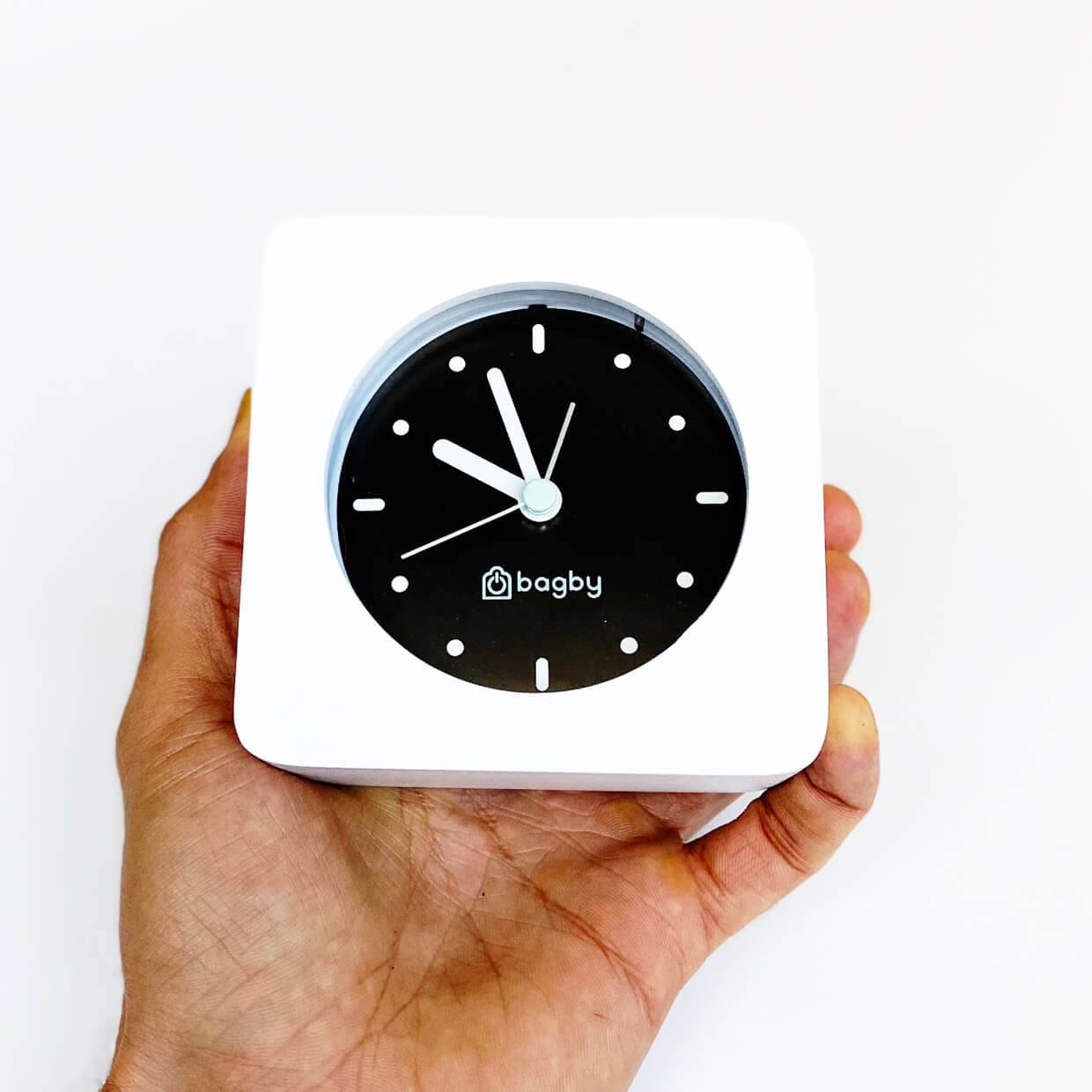 Minimalist Silent Digital-Free Alarm Clock White