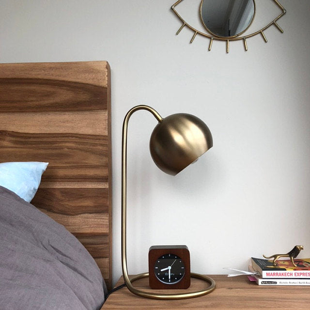 Minimalist Silent Digital-Free Alarm Clock Chestnut